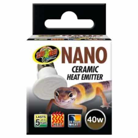 Nano ceramic heat emitter for reptiles and amphibians. Provides consistent warmth, 40W power, and lo.