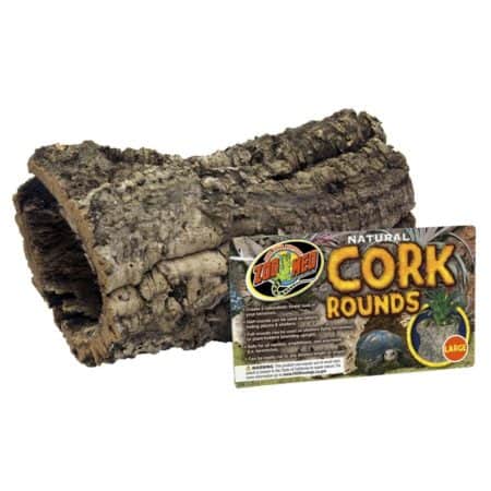 Natural cork rounds for reptile enclosures and terrariums.