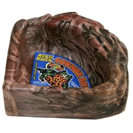 Repti Rock Corner Dish offers a durable, easy-to-clean feeding station for reptiles, perfect for ter.