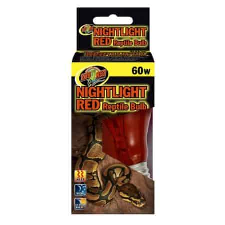 Red Reptile Nightlight Bulb for Terrariums.