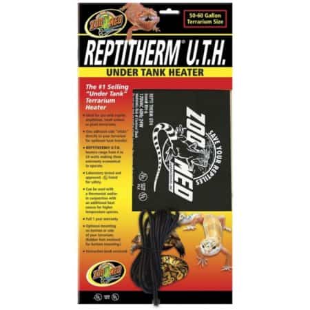 ReptiTherm UTH under tank heater for reptiles, amphibians, and small animals, providing consistent w.
