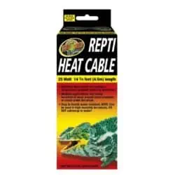 Repti Heat Cable 25W, 14-3/4 ft for terrarium heating and temperature control.
