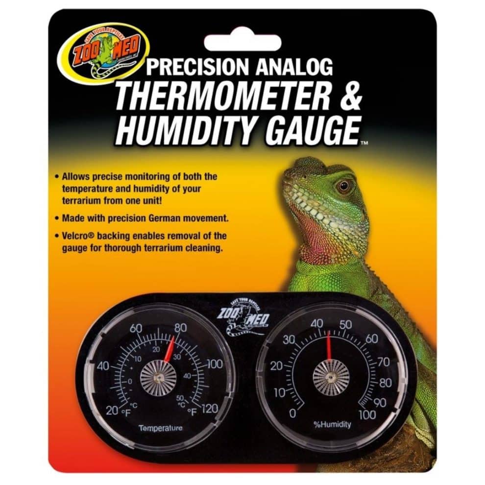 Zoo Med Precision Dual Reptile Thermometer & Humidity Gauge