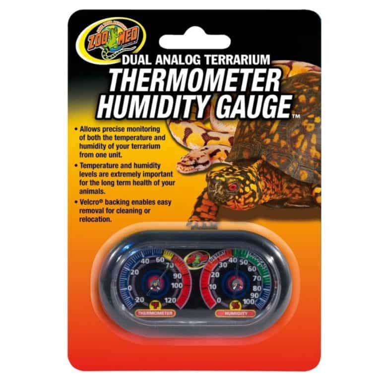 Zoo Med Economy Dual Analog Thermometer & Humidity Gauge Underground