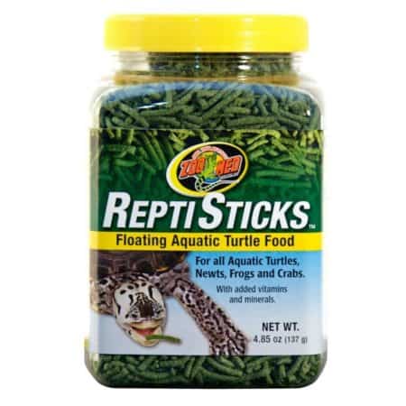 ReptiSticks floating aquatic turtle food for reptiles.