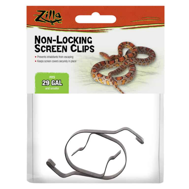 Zilla NonLocking Screen Clips Underground Reptiles