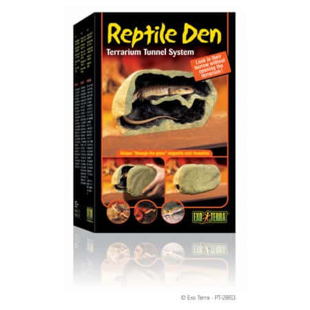 Reptile Den terrarium tunnel system for reptiles and amphibians.