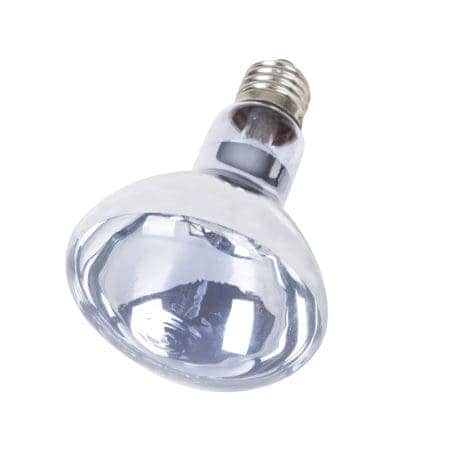 Reptile heat lamp bulb for terrariums, energy-efficient and safe for reptiles.
