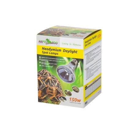 Reptile Neodymium Daylight Spot Lamp for terrariums and reptile habitats.