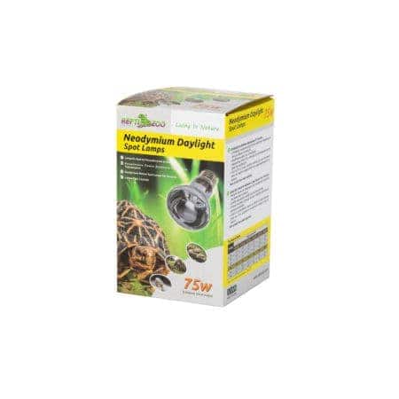 Reptile Neodymium Daylight Spot Lamp for terrariums, 75W.