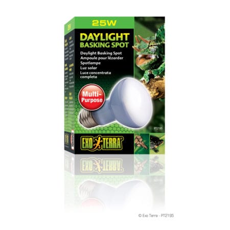 High-quality 25W daylight basking bulb for reptiles and amphibians, providing essential UVB light.