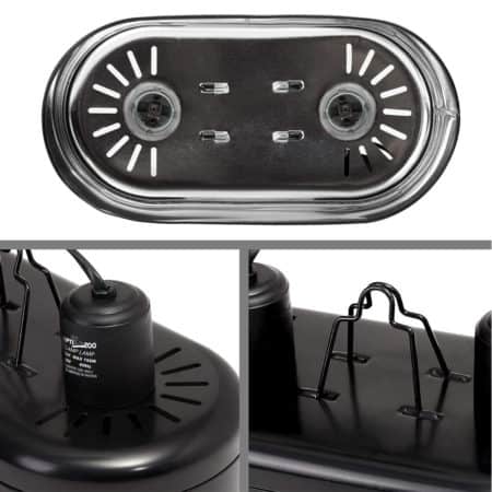 Reptizoo Double Dome Lamp Fixture