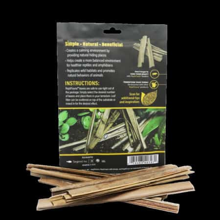 Reptile habitat decor with natural wood sticks for reptiles and amphibians.