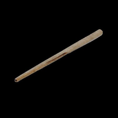 Wooden tongs for reptile feeding and handling, durable and safe.