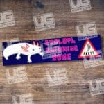 Axolotl Swimming Zone Reptile Sign.