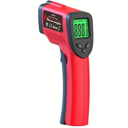 Infrared temperature gun for reptile habitat monitoring and health checks. Accurate, easy-to-use inf.
