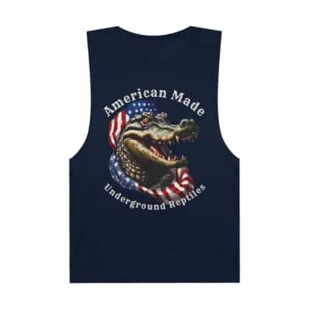 American Made Underground Reptiles tank top with alligator graphic.