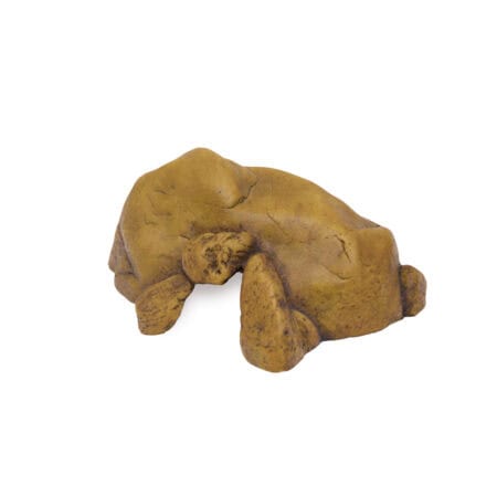 Stone lizard sculpture, perfect for reptile enclosures and naturalistic terrarium decor.