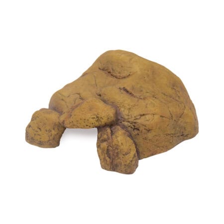 Natural-looking reptile hide rock for terrariums and vivariums.