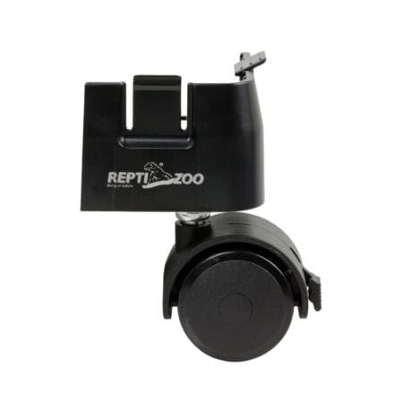 Reptile feeding trolley for reptile zoo enclosures and habitat management.