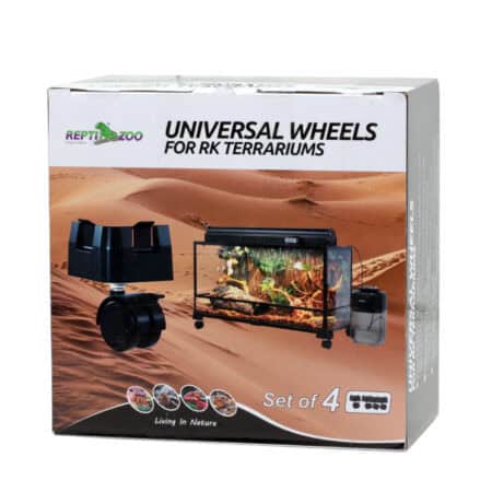 Reptile Zoo universal wheels and accessories for reptile terrariums, ideal for easy mobility and set.