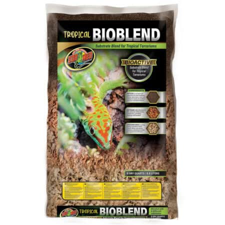 Bioactive substrate blend for tropical terrariums.