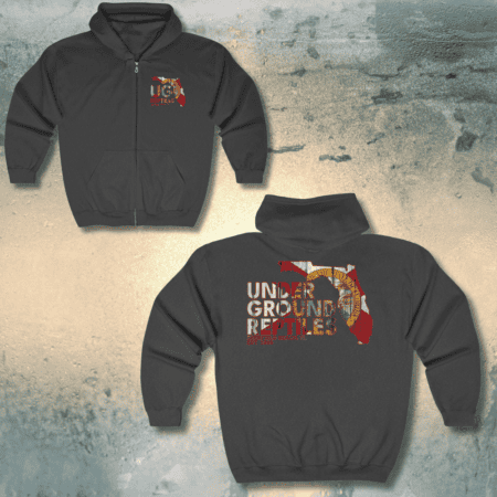 Underground Reptiles Full Zip Hoodie