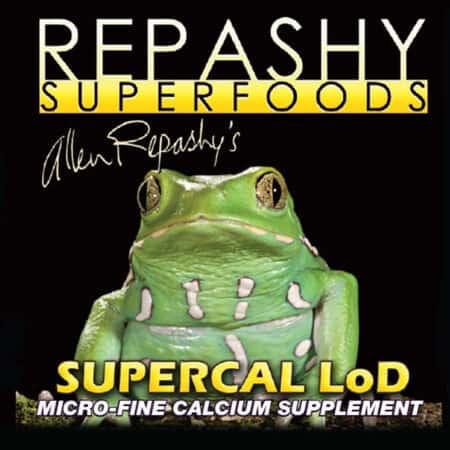 Reptile Superfoods - Repashy Supercal LoD, a micro-fine calcium supplement for reptiles and amphibia.
